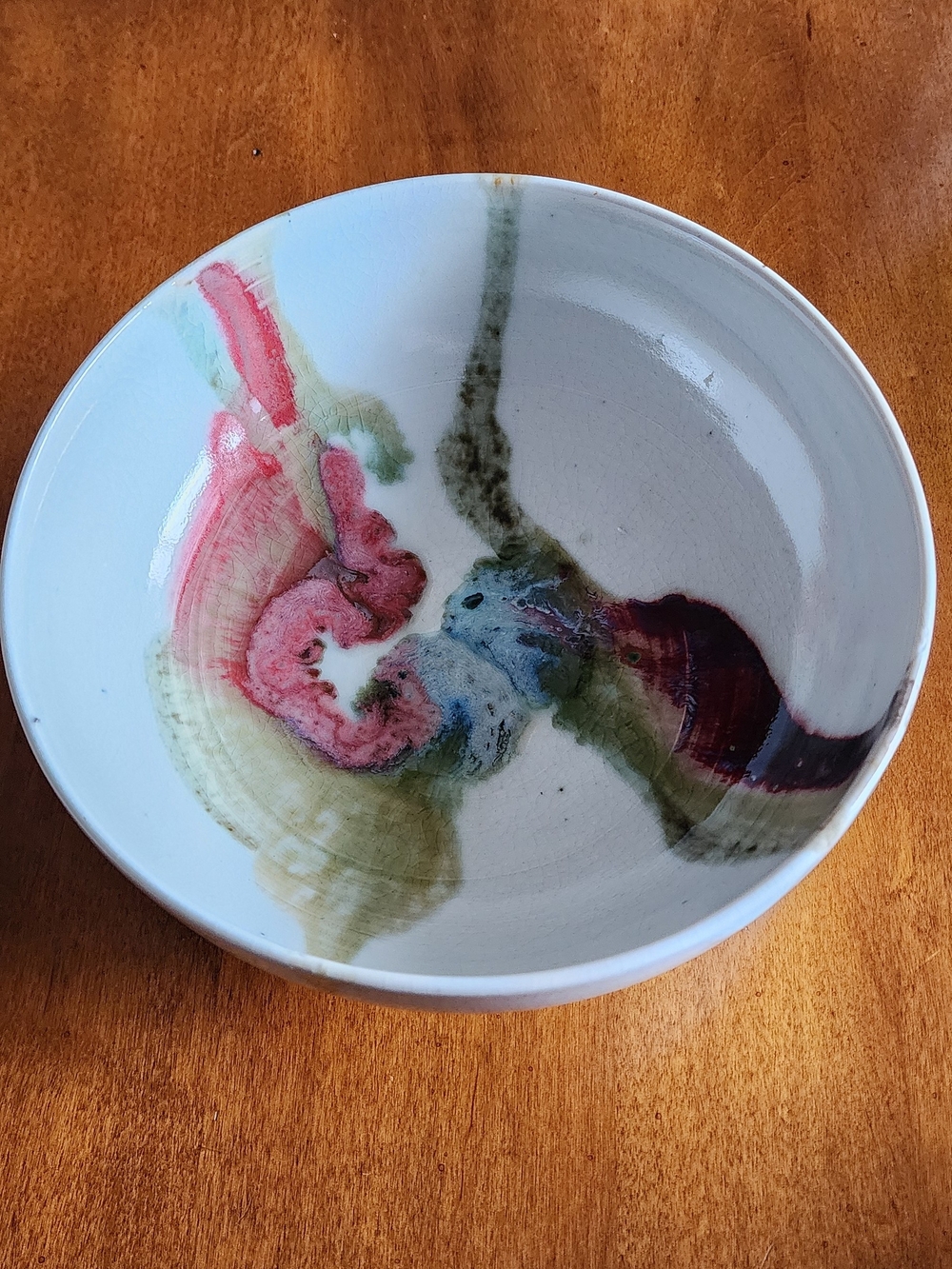 Abstract Artisan Pottery Bowl